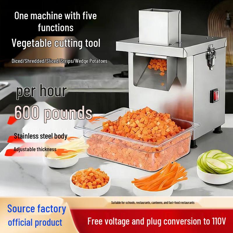 Commercial Electric Potato Cutter for Stalls and Canteens - Essential Dicer for Vegetables