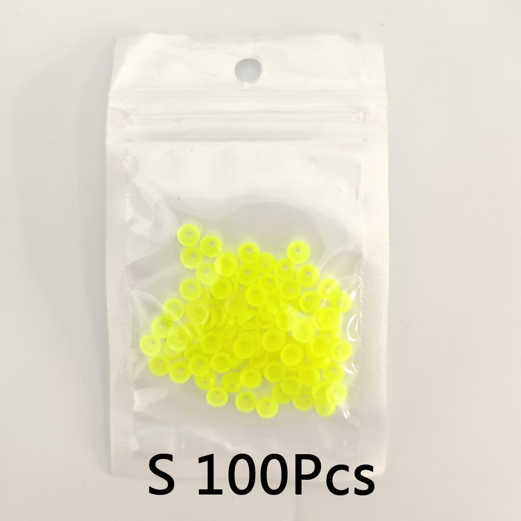 100pcs Half Round Stopper Beads for Sea Fishing Bead Set Shock Absorbe for Rock Lure Saltwater Line Protection Floating Tackle 260319