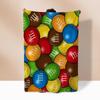 M&M's Lustige Decke für Sofas Luxuriöse Bettwäsche Strandtuch Bettdecken Charaktere Flauschig Kariert Wohnkultur Überwurf Knie Weich Nickerchen