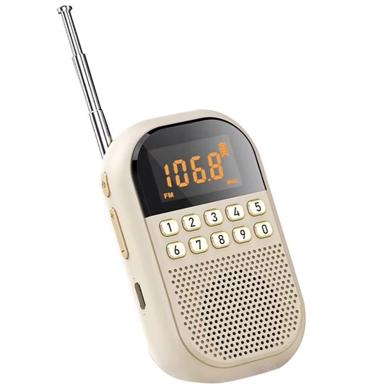 

Mini Pocket FM AM Radio Large LCD Display Radios Receiver Wireless Bluetooth Speaker TF Card Music Player For Elder шампанського