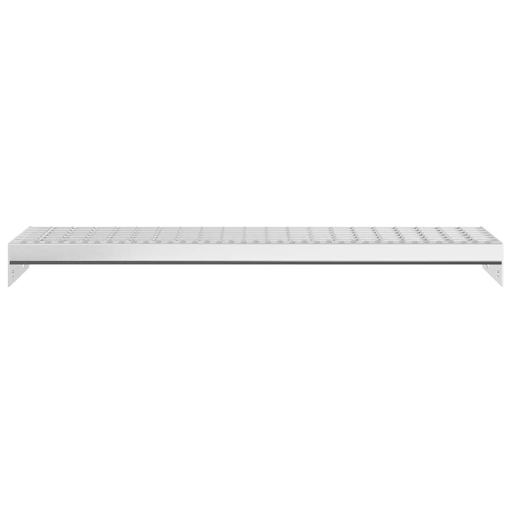 Vidaxl Peldaño de Rejilla, 80X24X7 Cm, Acero Galvanizado