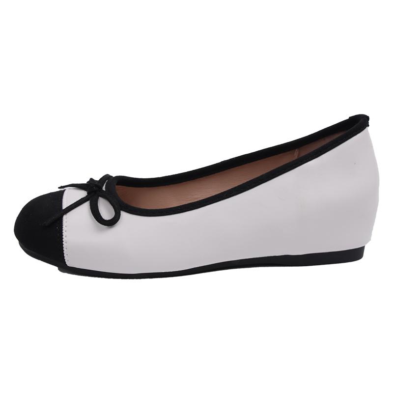 

Женские балетки с круглым носком и бантом для девочек, весна 2025 г., красные балетки на плоской подошве, женские удобные туфли без застежек для увеличения роста, повседневные туфли 39 чёрный