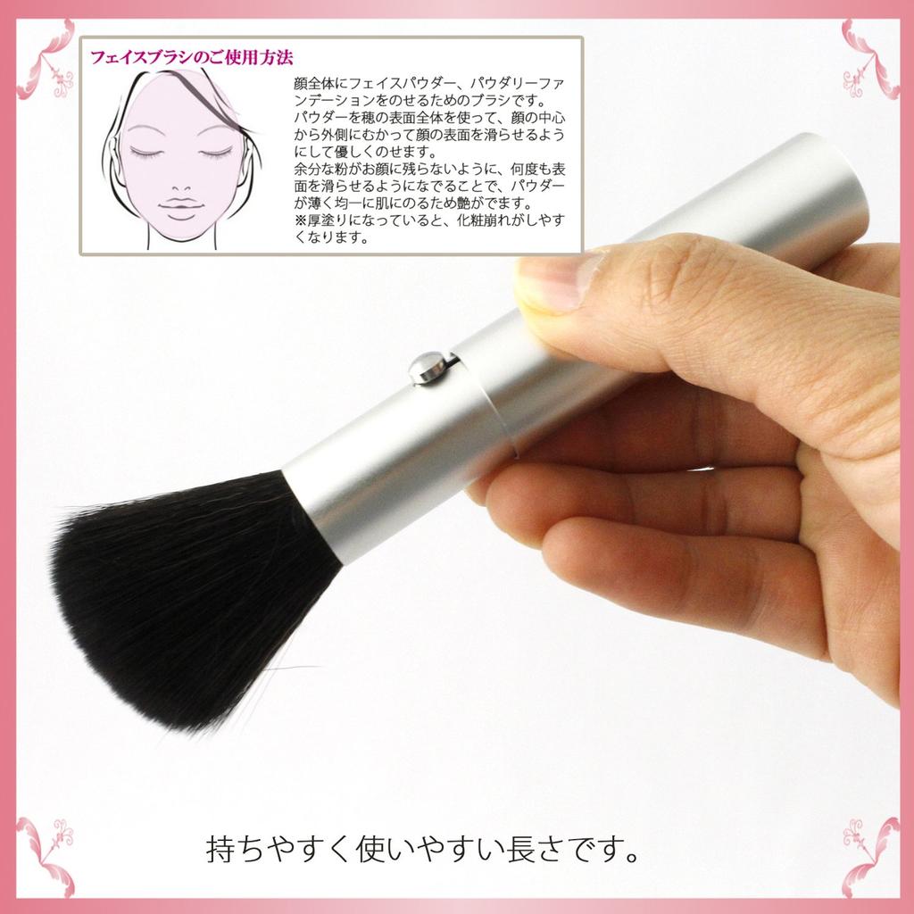 Shishida Seishindo Face Brush Slide Silver