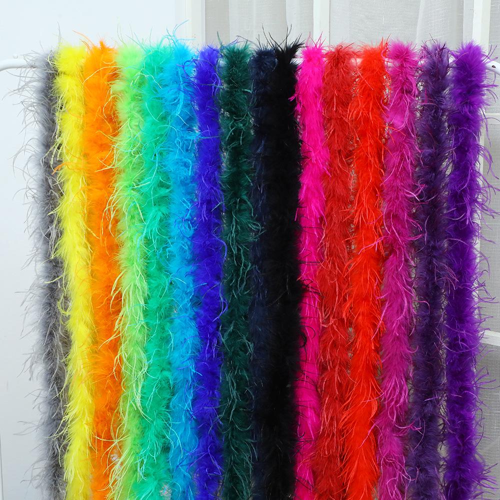 Strisce di Piume di Struzzo Colorate per Costumi da Ballo Fai-da-Te e Accessori