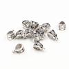 20pcs 13x8x8mm Beads Bails Pendants Jewelry Making DIY Necklace Silver Plated Gold Black Beads Bails Pendants Charm Beads Bails