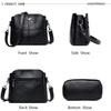 Women's simple style commuter versatile shoulder messenger bag