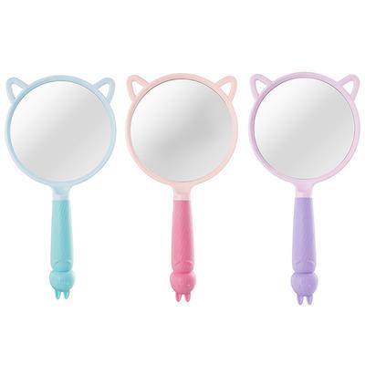 Hand Mini Mirror Spa Salon Cute Mirror Makeup Mirror For Eyelash Extension Rabbit Mouse Handheld Cosmetic Mirror With Handle