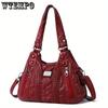 Luxuriöse Handtasche aus PU-Leder für Damen mit mehreren Taschen, lässige Designer-Umhängetasche, Crossbody-Stil, vielseitig für den täglichen Gebrauch