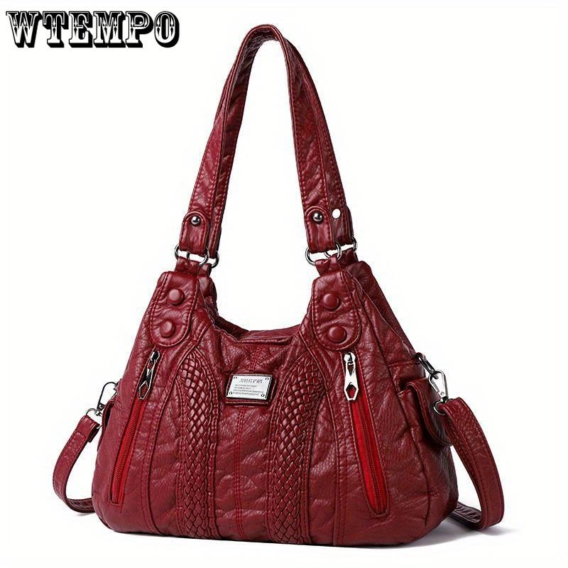 Luxuriöse Handtasche aus PU-Leder für Damen mit mehreren Taschen, lässige Designer-Umhängetasche, Crossbody-Stil, vielseitig für den täglichen Gebrauch