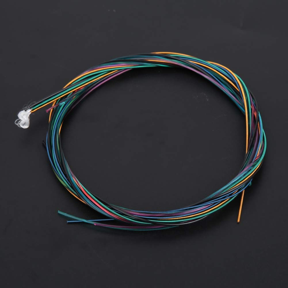 Colorful Nylon Guitar String Replacement High Improved Sound Guitar Guitar Supplies 6-String Set, Strings, Elasticity, Quality, Accessories,