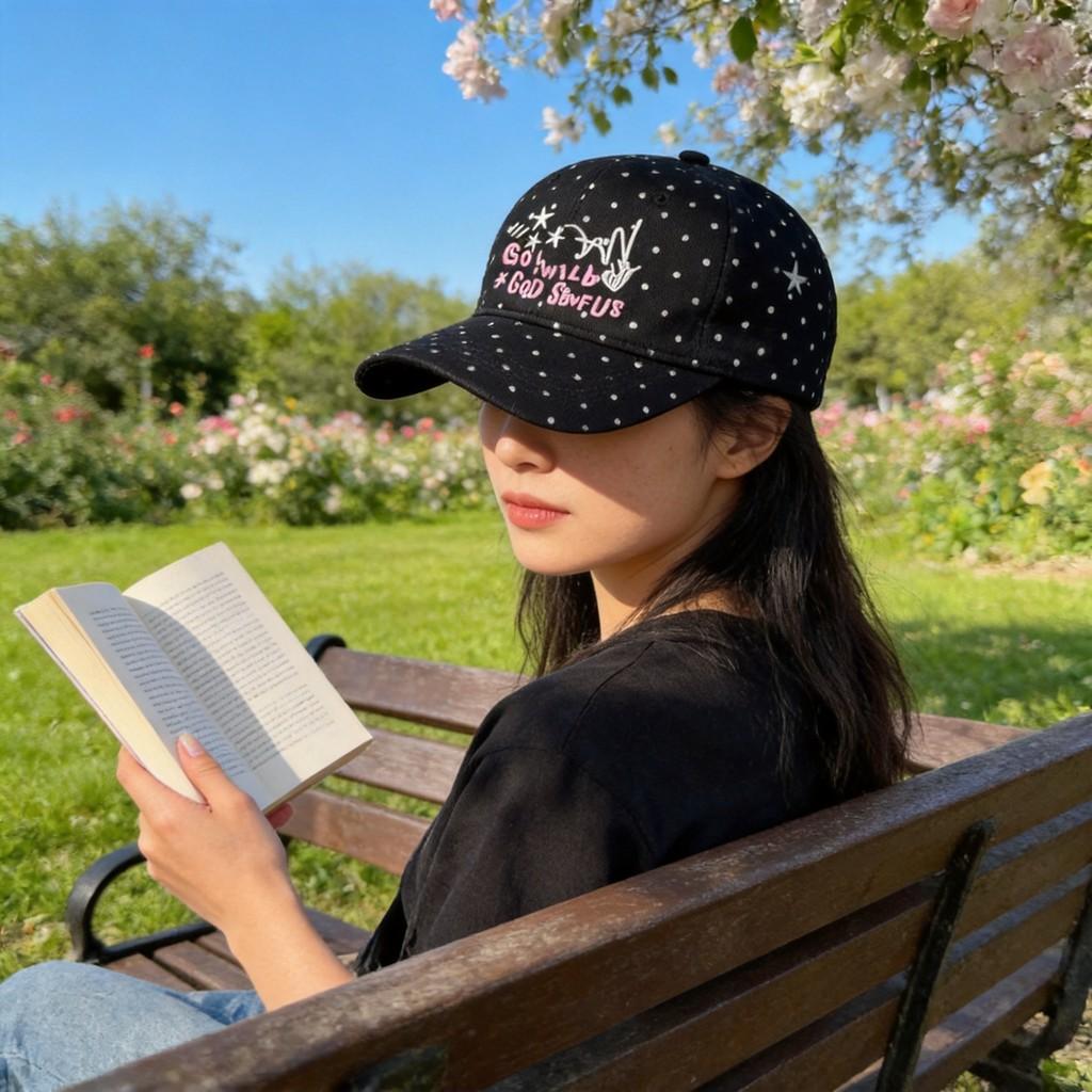 Cotton Embroidered Baseball Cap For Women And Men With Sun Protection For Summer Casual Wear