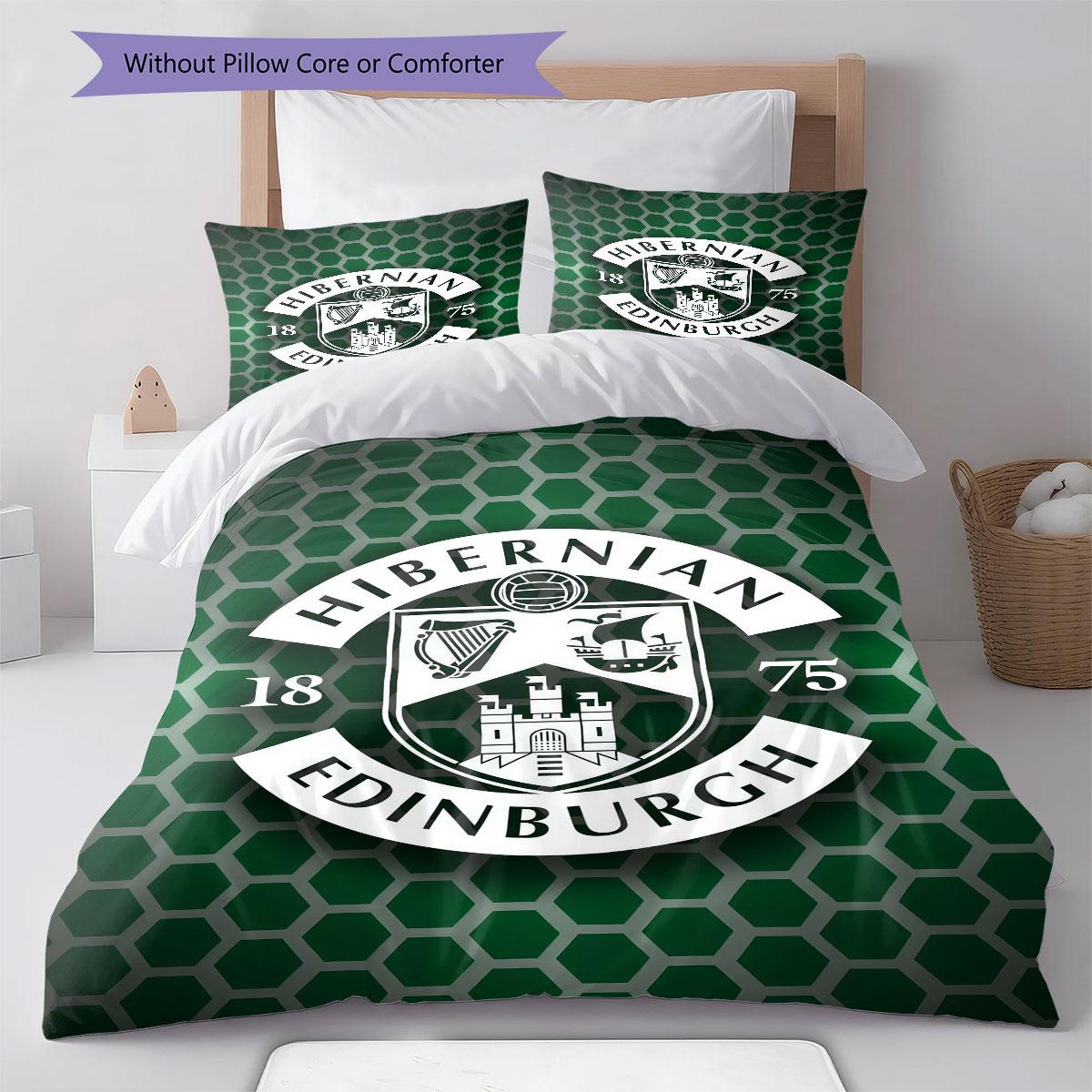 Hibs logo Gultasveļas sega Komplekts Segas