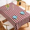 European Retro Checkerboard Tablecloth Waterproof, Oil-Proof And Anti-Scalding Wind Coffee Table Cloth Plaid Dining Table Mat
