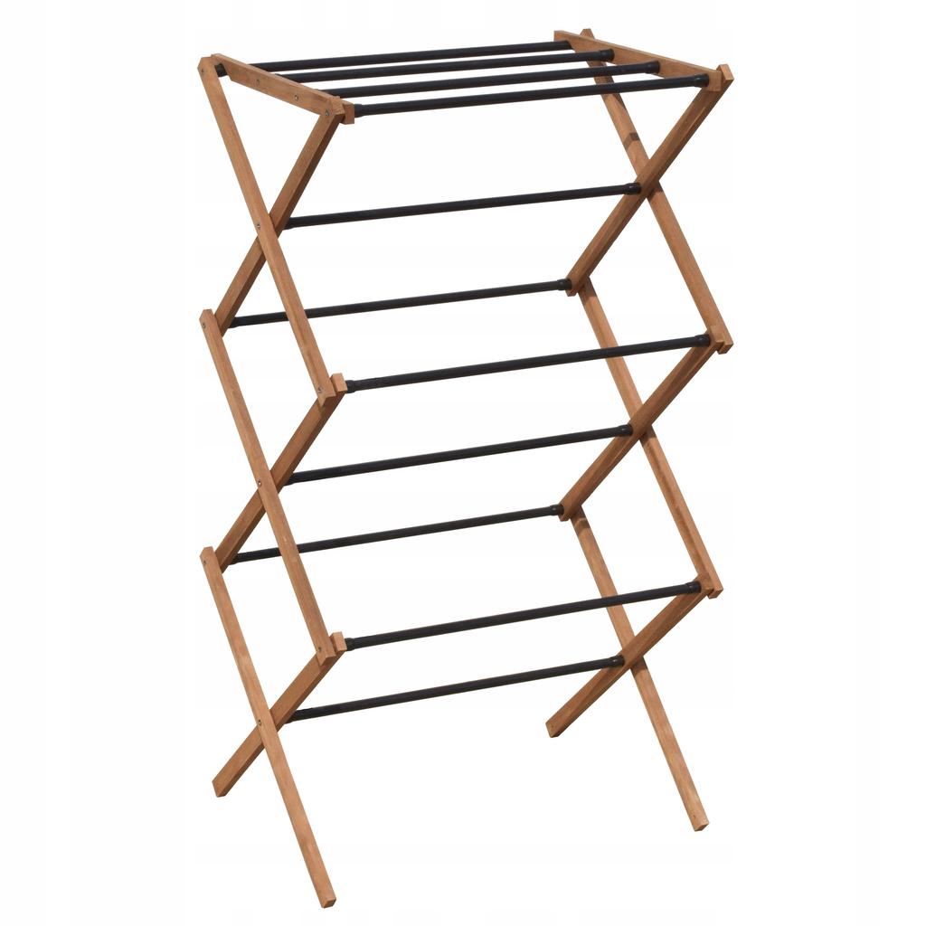 KADAX Στεγνωτήριο Ρούχων Στάσιμο Ρούχων Εσώρουχα Αναδιπλούμενο Κάθετο Ξύλινο