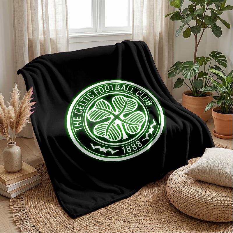 Celtic FCΤυπωμένη Φλαλινένια Κουβέρτα Ζεστή Φιλική προς το Δέρμα Ρίχτρα για Καναπέ Κρεβάτι Εσωτερικού Χώρου Καθημερινή Χρήση