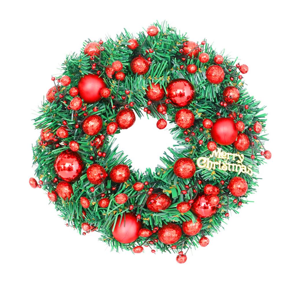 Wieńce bożonarodzeniowe na drzwi wejściowe 19,7-calowe sztuczne bombki świąteczne wianki świąteczne