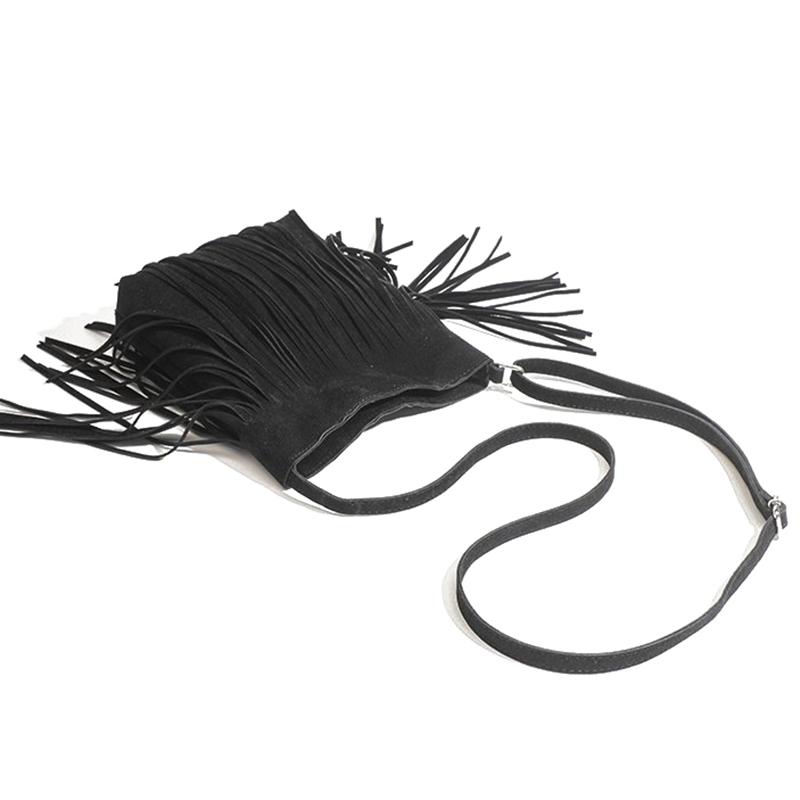 Vintage Tassel Crossbody Bag For Women Large Capacity Casual Tassel Shoulder Bag For Outdoor Travel Women'S Handbag