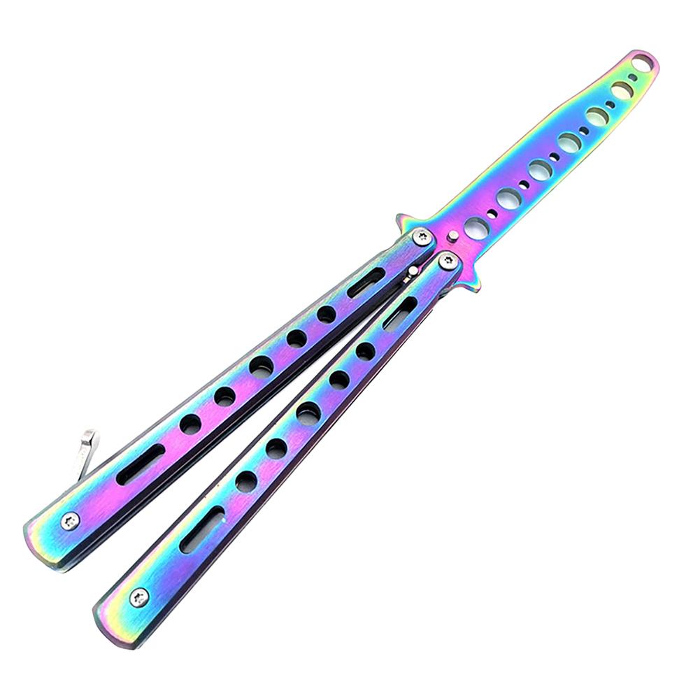 Health & Beauty Items Styling Tools Styling Tools Styling Tools Pdtoweb Butterfly Practice Comb Rainbow Foldable Trainer Stainless Steel Tool