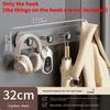 Magnetic Door Hook Rack With Hangers For Entryway And Storage