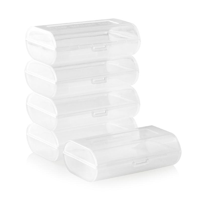 AA Battery Protections Box 2-Channel Storage Box Organizers Pouch Protective Cover Suitable for 1~2pcs AA Batteries