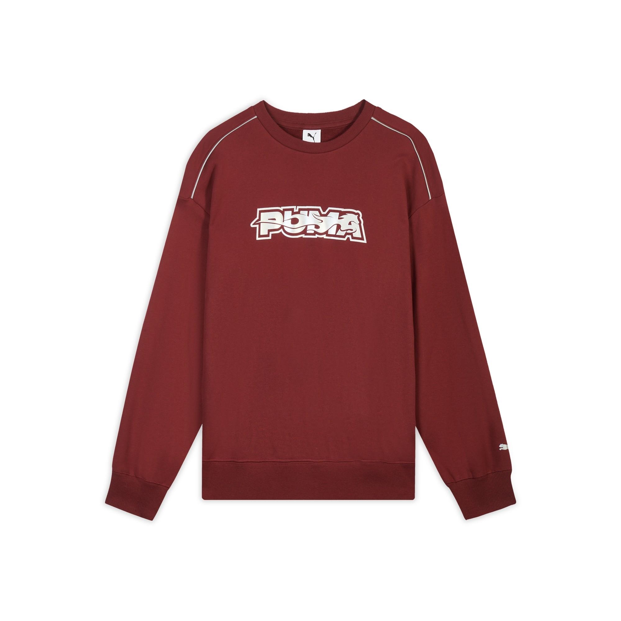 Puma Fw25 Race Ahead Crew Терри КНЙ Год Лошади Ограниченная Серия Вязаный Свитшот с Круглым Вырезом Унисекс свитшот 636033-28 S