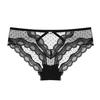 Wildness Sexy Lace Tanga Panties for Women, Low Waist Hollow Out Cross-Back Breathable Underwear