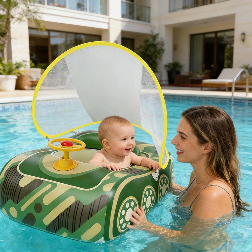 New Cool Car Kids Swimming Seat Float Ring Inflatable Infant Floating For Summer Kids Swim Boat Circle Toddler Bathing Water Toy