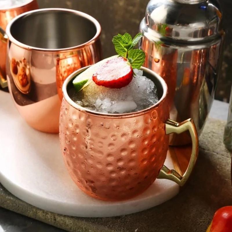 Stal nierdzewna Moscow Mule Drink Coffee Czekoladowy kubek do herbaty i prezenty na filiżanki