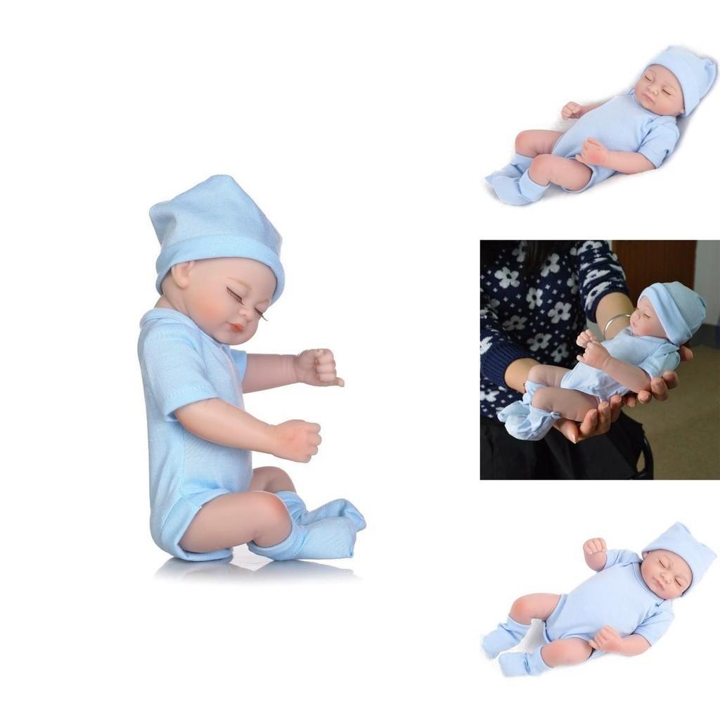 10" Lifelike Full Body Soft Vinyl Silicone Dolls Real Newborn Baby Girl Handmade