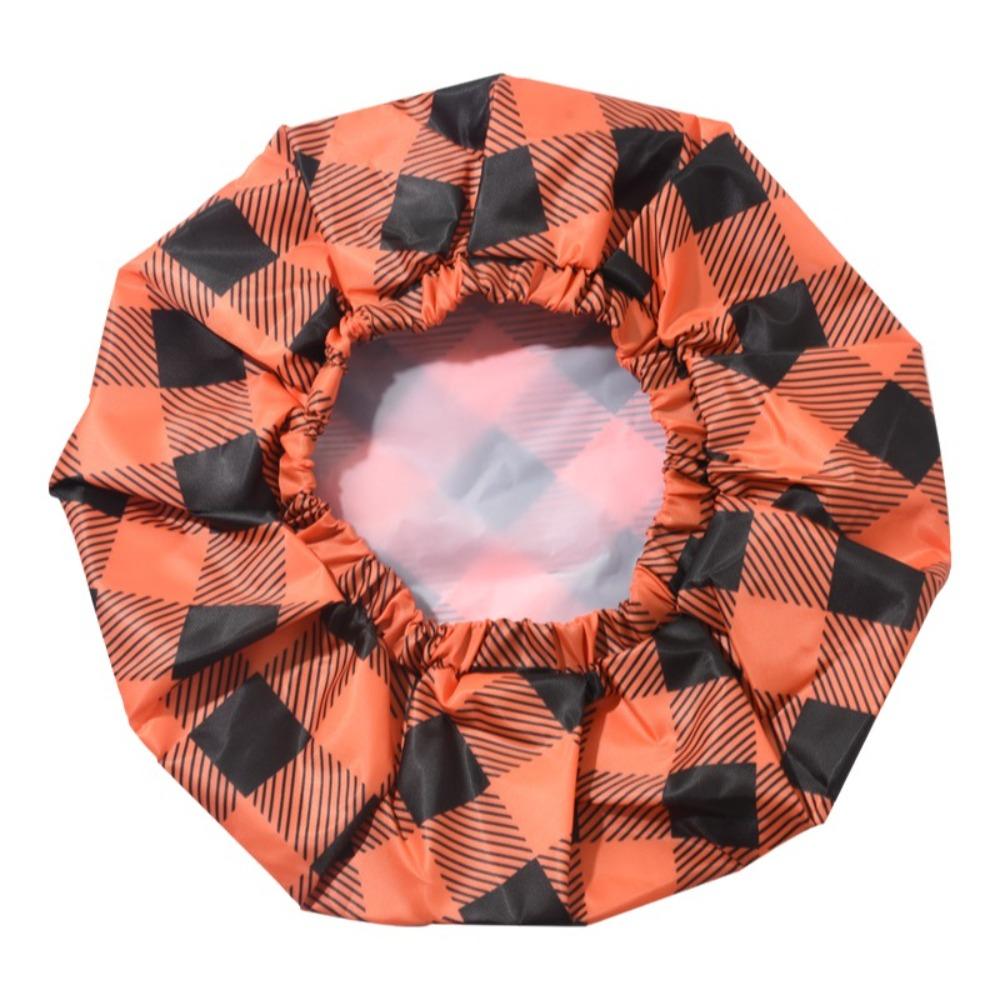 Anti-Fouling Double Layer Bath Cap Waterproof Shampoo Cap Convenient Shower Cap  Bath Use Style 6