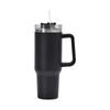 Tazza da caffè per auto da 1,2 l con manico, coperchio, cannuccia, thermos sottovuoto, acciaio inossidabile, doppia parete, bottiglia per acqua fredda all'ingrosso