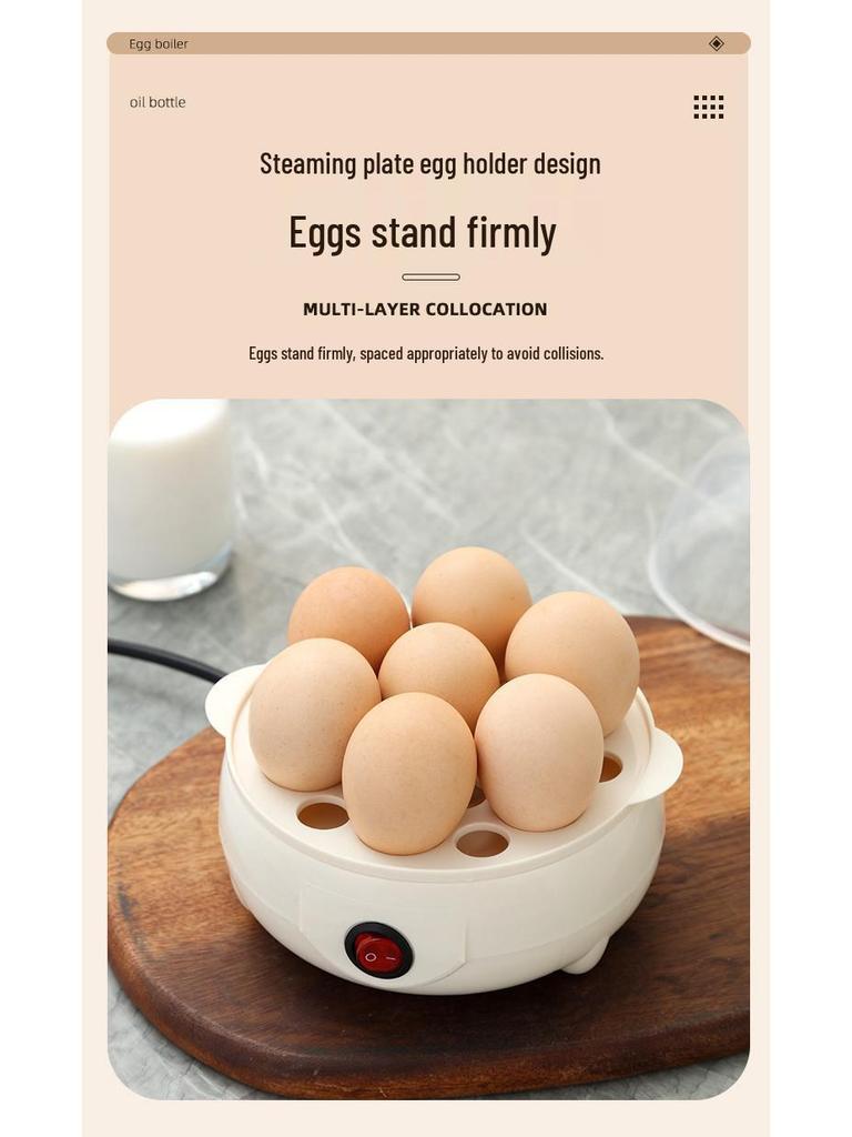 Mini Multi-layer Egg Steamer & Boiler with Auto Shut-off