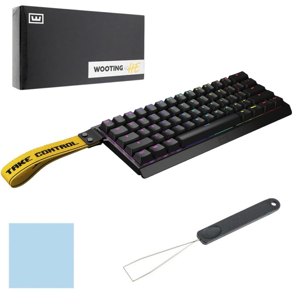 

Домашня Wooting 60HE ARM PBT Lekker Linear60 US Layout Rabbit Trigger Клавіатура Wooting Rapid Trigger Обладнана ігрова клавіатура Точка активації Англійська