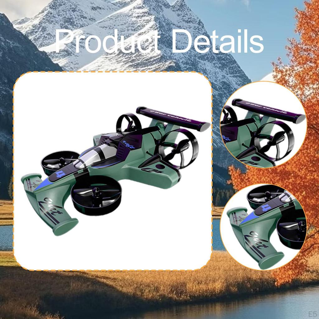 RC Quadcopter Electric Aircraft Headless Mode 2in1 Mini Drone Car Children Toy for Adult Boys