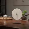 Ornement de Table Plaque Ronde avec Base Stable pour Bureau