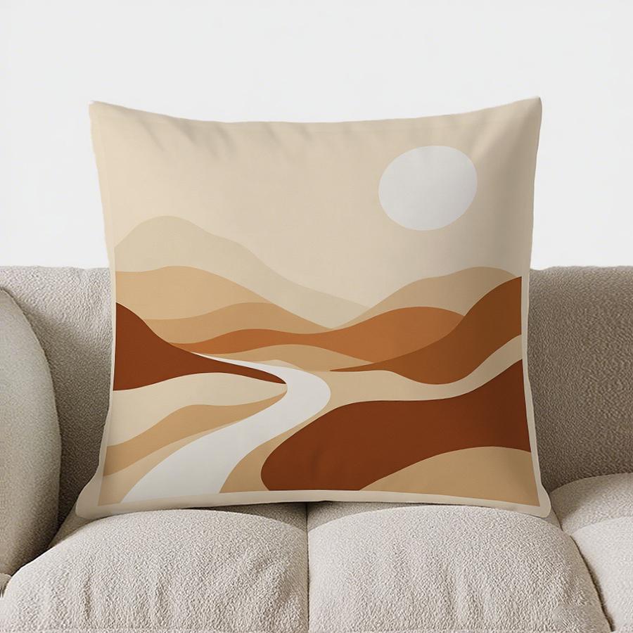 Home Decor Abstract Woman Silhouette Geometric Pattern Pillow Pattern Cushion Cover Suitable For Sofa Bedroom Car Pillow Cover