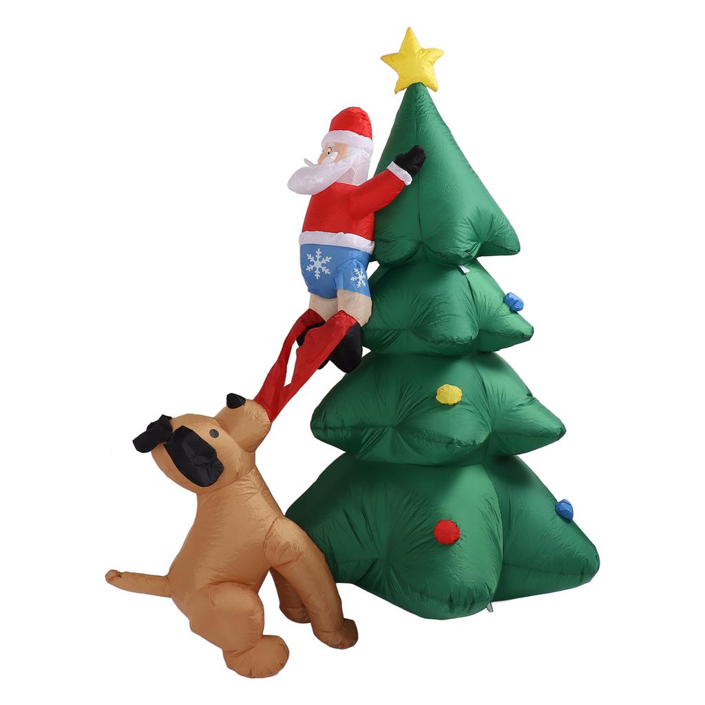 Inflatable Christmas Tree 1.8M Lighting High Speed Low Noise Fans Blow Up Christmas Tree Decoration