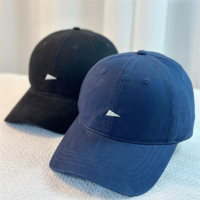 New Embroidered Inverted Triangle Baseball Cap Children Spring and Summer Widened Outdoor Sunshade Cap Men's Tide