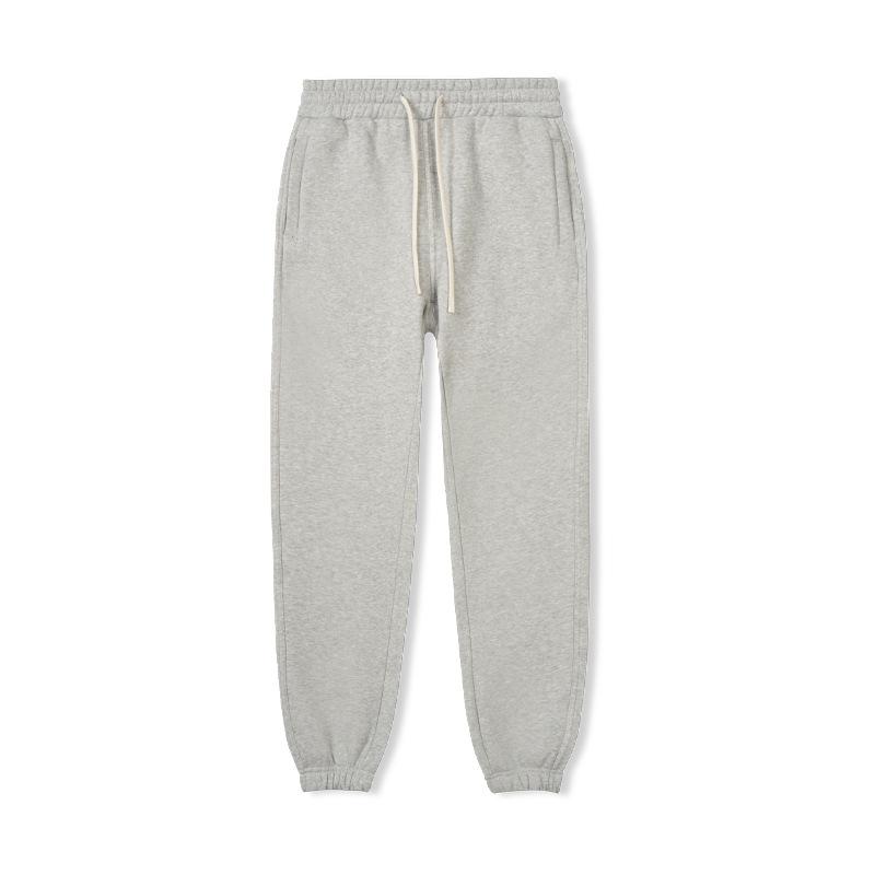 New Fleece Sweatpants Men's Solid Color Loose Casual Autumn and Winter Pants American Trendy Brand Sports Leggingsjavascript: