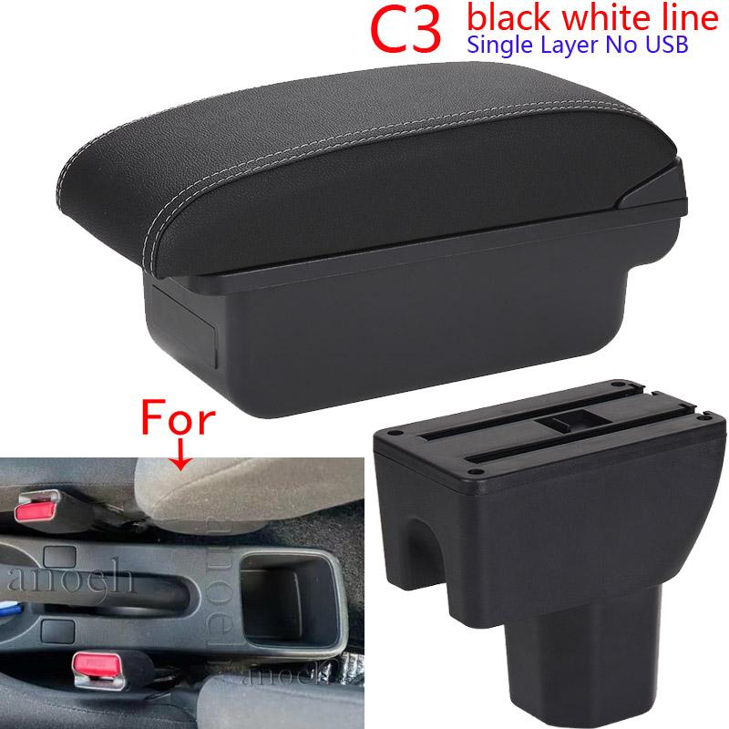 For Suzuki Splash Armrest Box Car Storage Box Arm Car Accessories Interior Details Retrofit Parts PU Leather Easy Installation