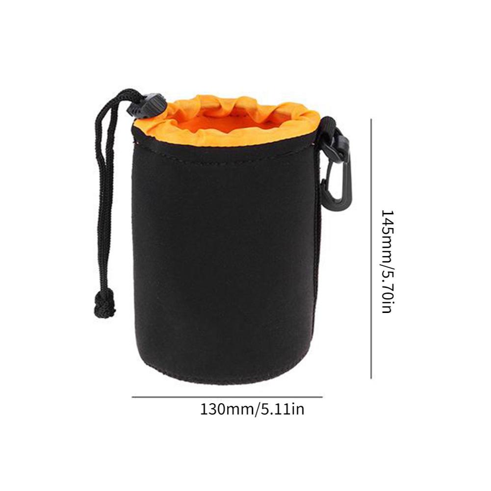 Camera Lens Pouch Bag Soft Neoprene Waterproof DSLR Camera Lens Protective Bag For Canon Sony Most Digital SLR Camera