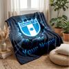 Malmö FF Testo Nome Personalizzato Coperta in Flanella Logo Calcio Coperta Plaid in Pile Personalizzata Regalo Speciale per Divano Camera da Letto Casa