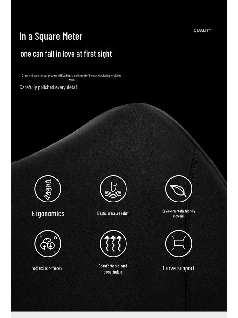 BMW 531 Series Car Headrest & Lumbar Cushion Set: Includes 31 Lumbar Support Cushions & 5 Breathable Neck Support Pillows for Enhanced Comfort.
