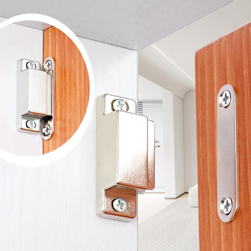 Zinklegering Antik Skåp Magnetlås - Stark Rund Magnet för Skåp, Garderober och Kraftig Möbelbeslag.