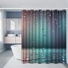 Douchegordijn Met Waterdruppels Ontwerp Waterdicht Badscherm Huisdecoratie 3D Printen Elegante Badkameraccessoires