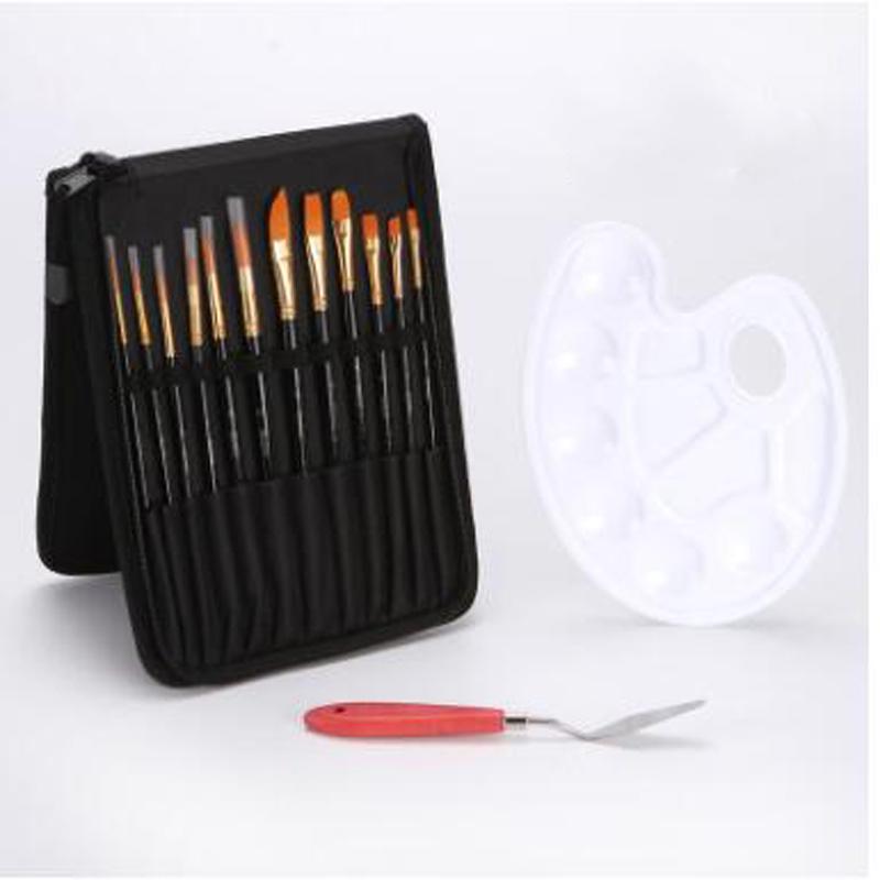 Buy 12Pcs Art Painting Brushes Set Acrylic Oil Watercolor Artist Paint