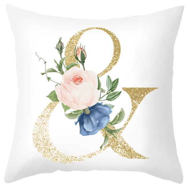 

Наволочка на День святого Валентина в скандинавском стиле, розовая с цветами и надписью, персиковый вельвет, наволочка на подушку, чехол на диванную подушку 45 * 45Cm (excluding pillow core)