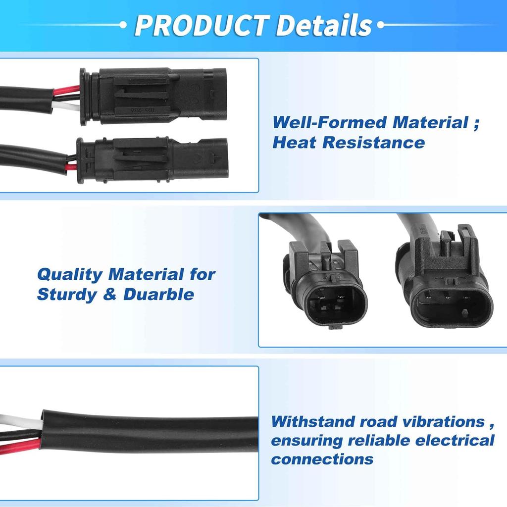8-teiliges Steckverbinder-Kabelbaum-Kit für Nockenwellensensor 3-PIN & 2-PIN für Mercedes Benz Fahrzeuge mit 4,7L M278 Motor 2011-2020