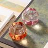 Pear Flower Crystal Glass Paperweight & Ruler: Elegant Decor for Calligraphy, Painting, and Cute Tea Pet.