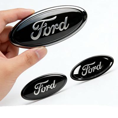 Emblem for Edge STline Kuga Focus Hatchback Sedan Mondeo Taurus Escort Car Front Rear Badge Steering Wheel Cover Sticker